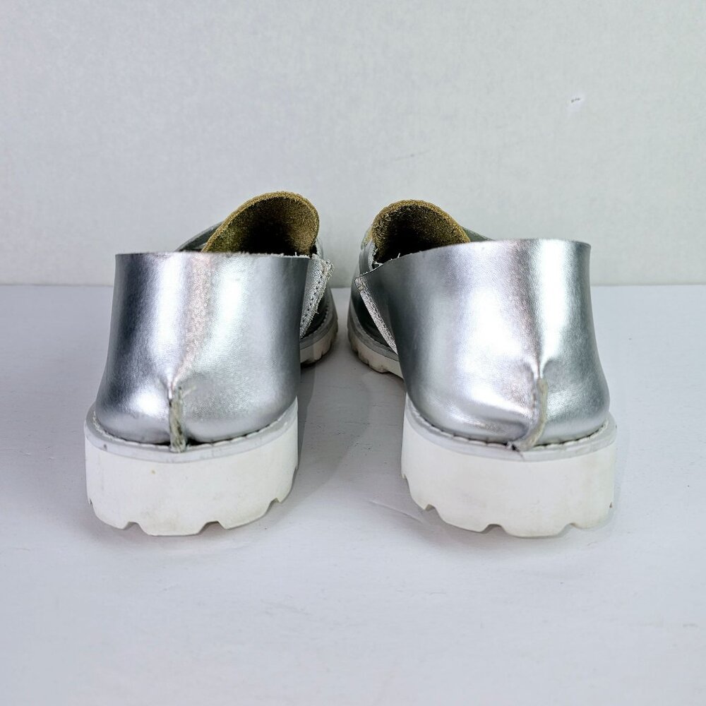 U-Dot No. 5 Takumi Inomata Silver Metallic ALL Loafter Shoes, MSRP $310, Sz *11 - Picture 8 of 10